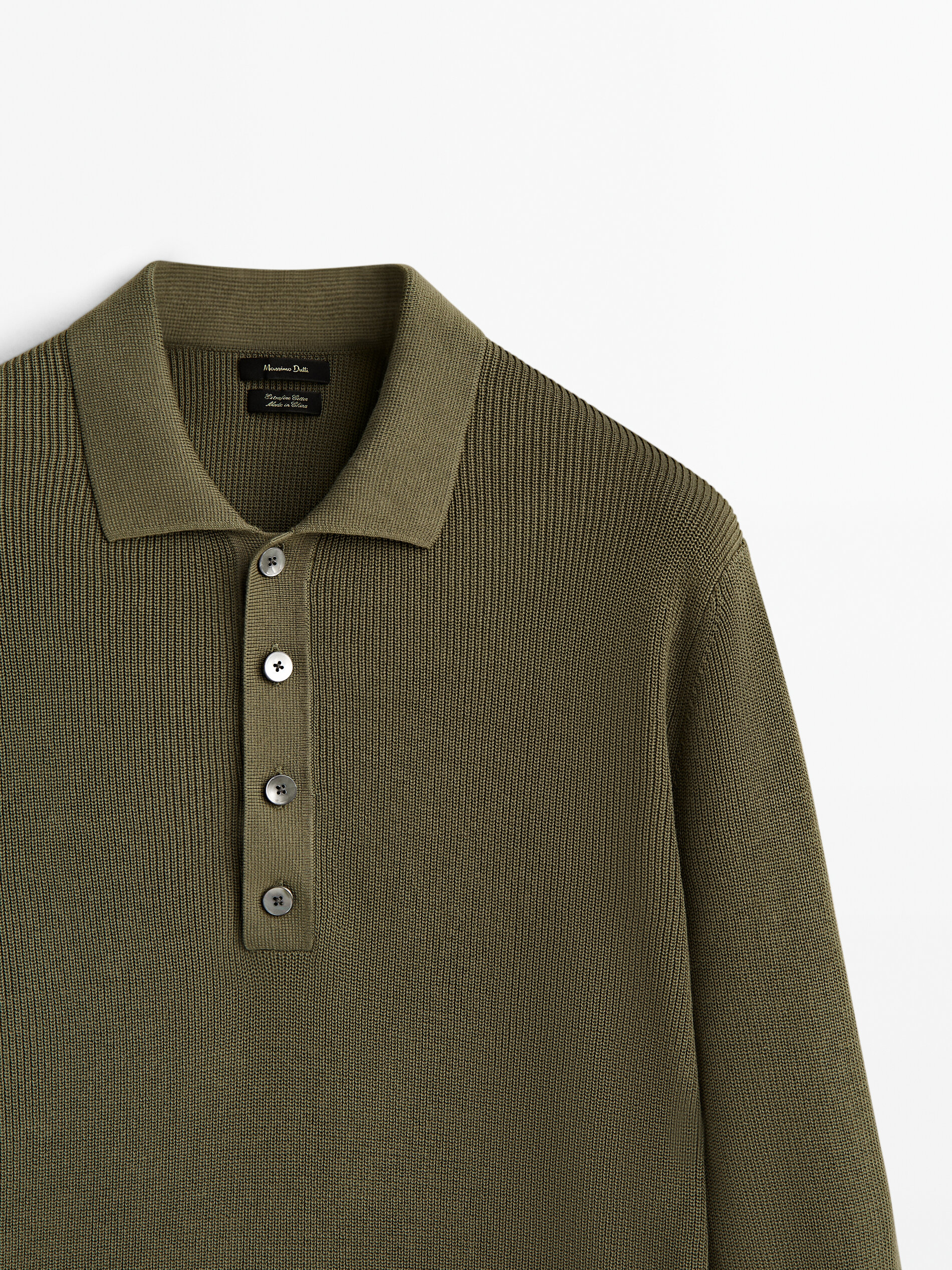 Camisa polo estrutura Algodón - CLEAR KHAKI
