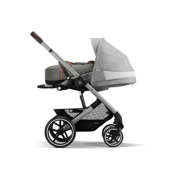 Poussette Balios S Lux   Châssis Silver - Lava Grey        de               CYBEX