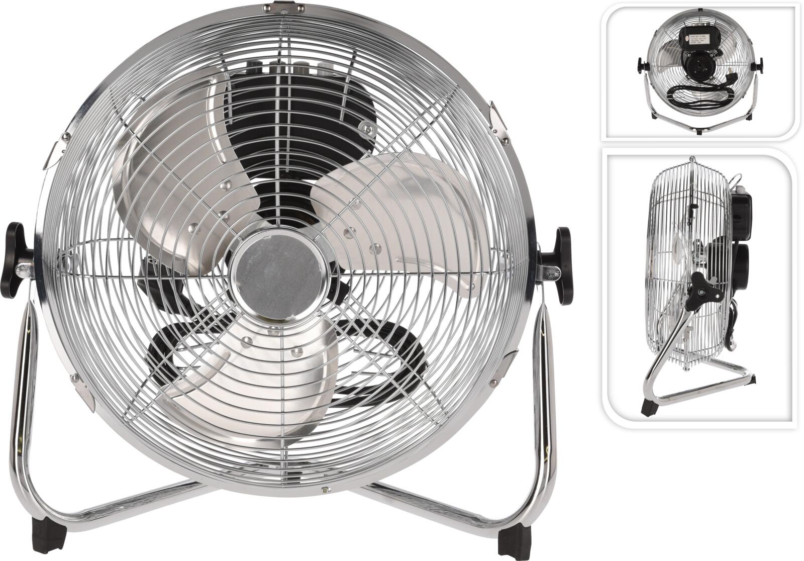 VENTILATEUR TABLE 35X20X40CM METAL CHROME 3 VITESSES 50W
