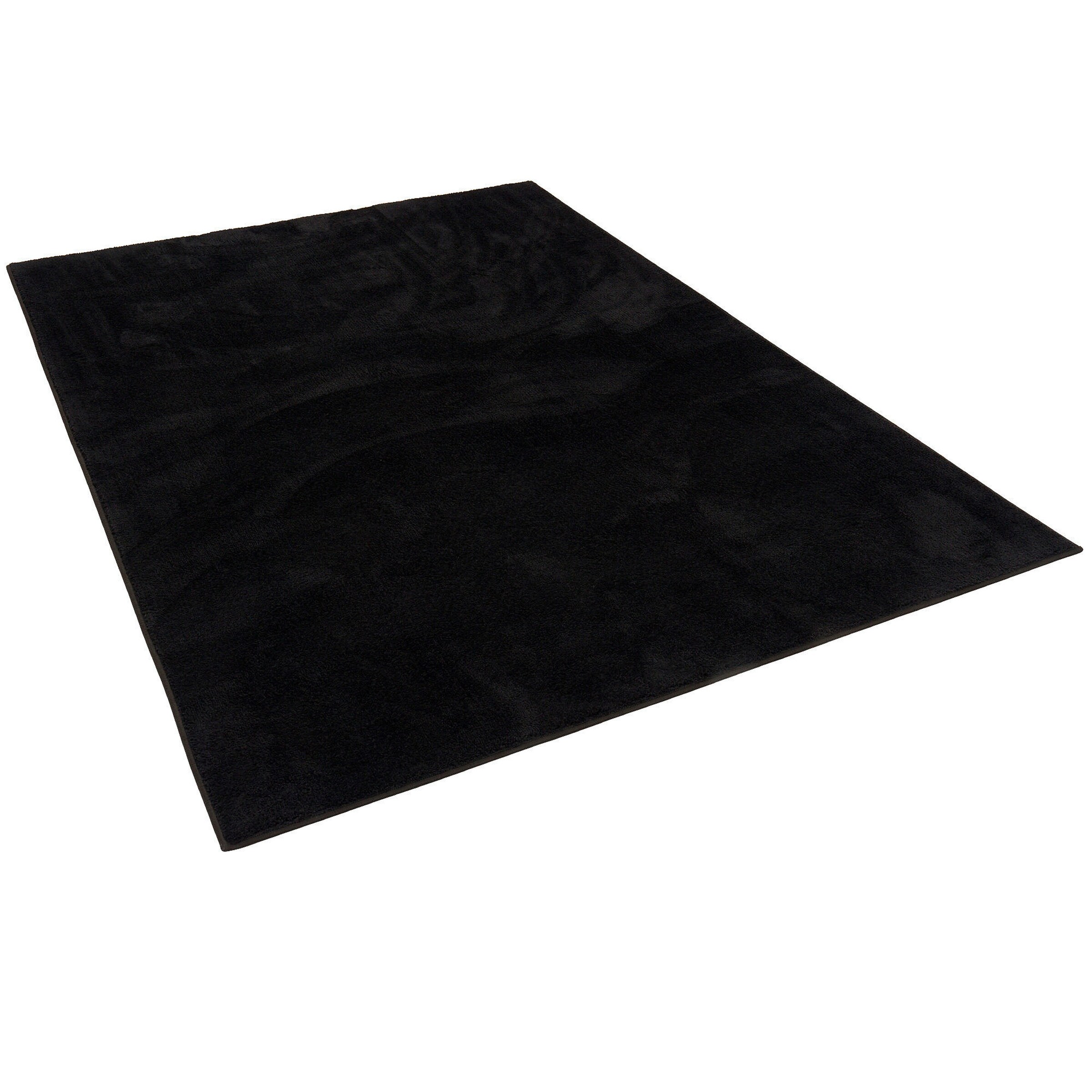 Pergamon Hochflor Langflor Teppich Super Soft Melia Kids Schwarz - 160x230 cm