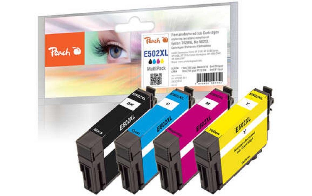 Tinte Epson No 502XL (T02W6) 1x BK, C, M, YDruckerpatronen: 1x Schwarz, 1x Cyan, 1x Magenta, 1x Yellow