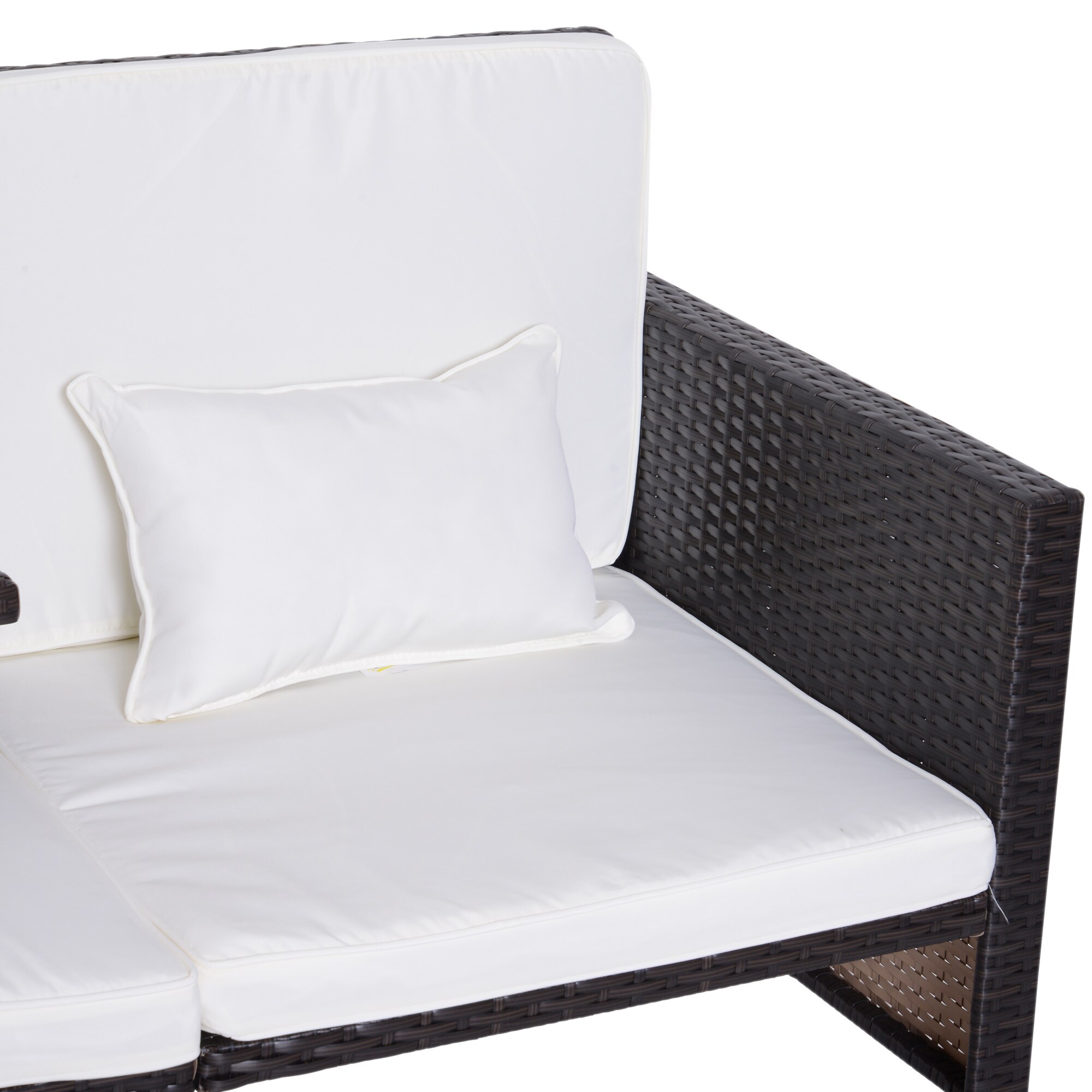 Outsunny Rattan-Sitzgruppe als 3-teiliges Set