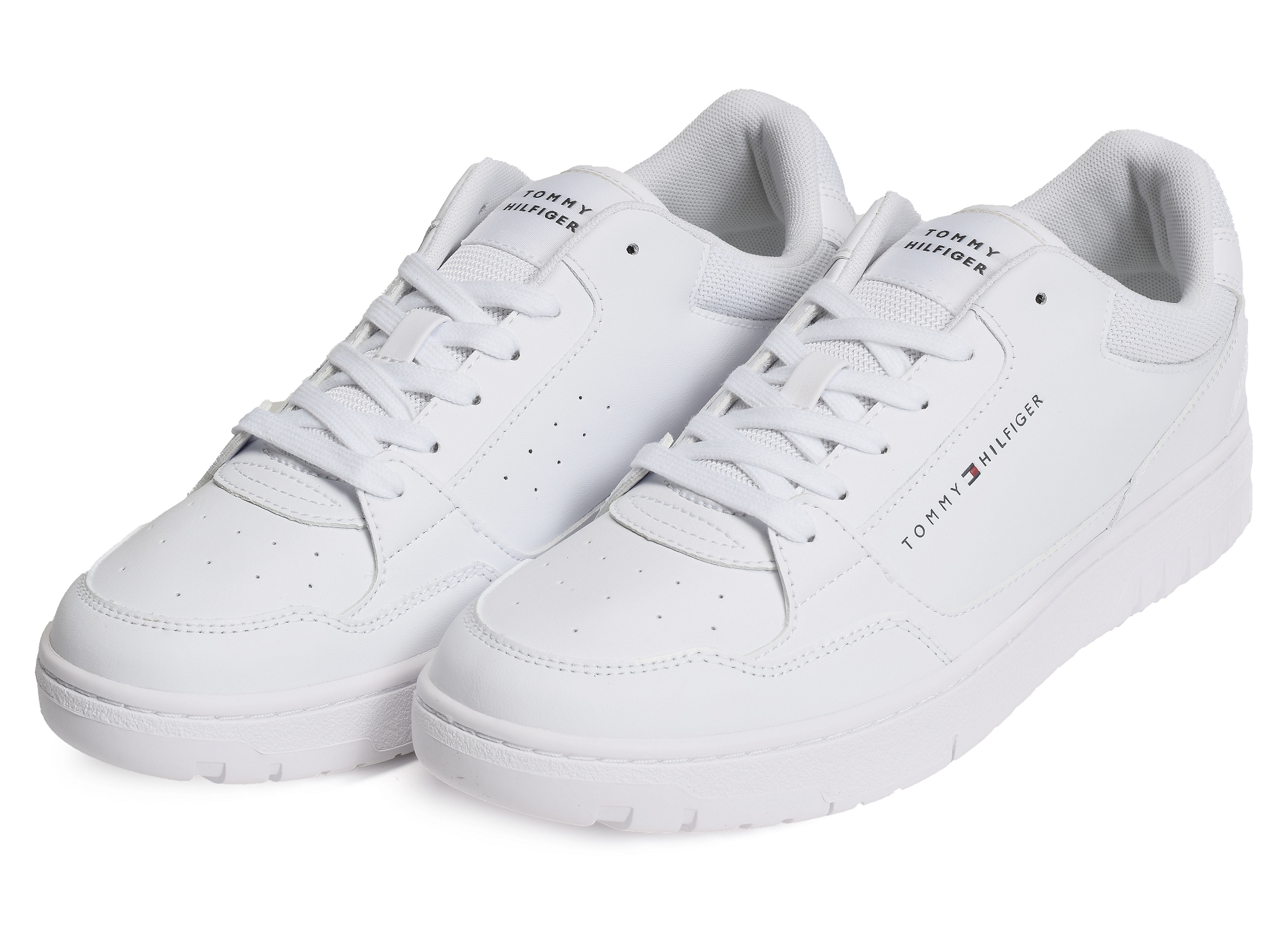 Th basket core leather ess 5040 blanc