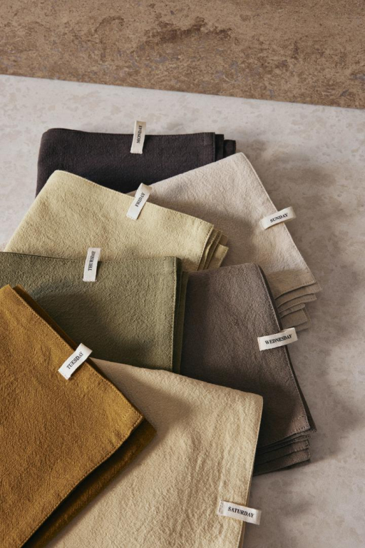 Ferm Living Day theedoek 70x50 set van 7 calm