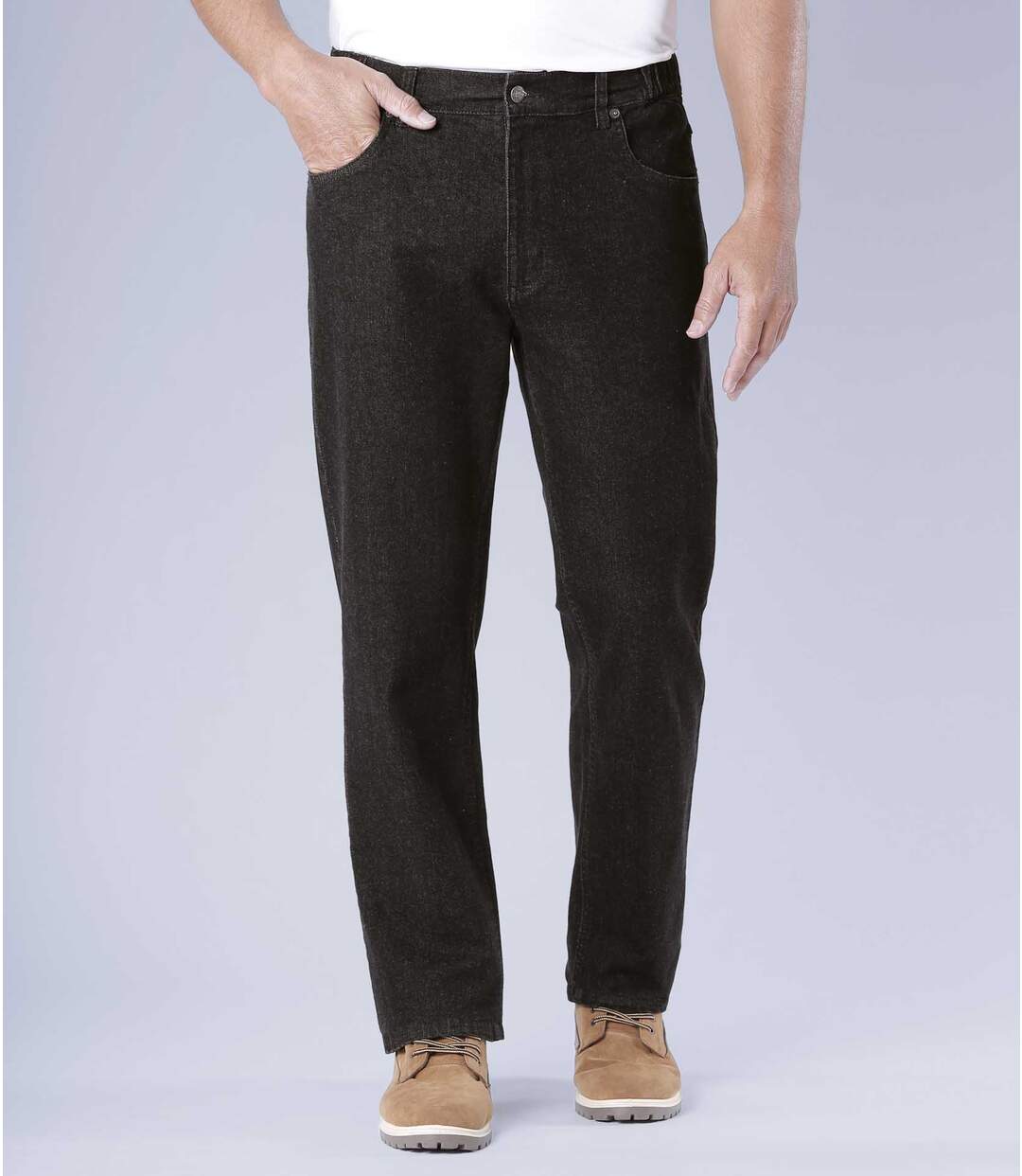 Jean Regular Stretch Confort Noir :