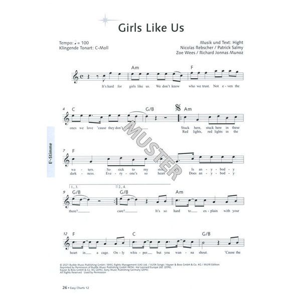 Music Factory Easy Charts Play-Along 12