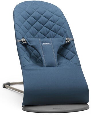BabyBjörn Bliss Vippestol Vevet Klassisk Quilt, Midnattsblå