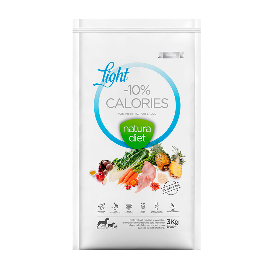 Ração Natura Diet Adult Light para cães
