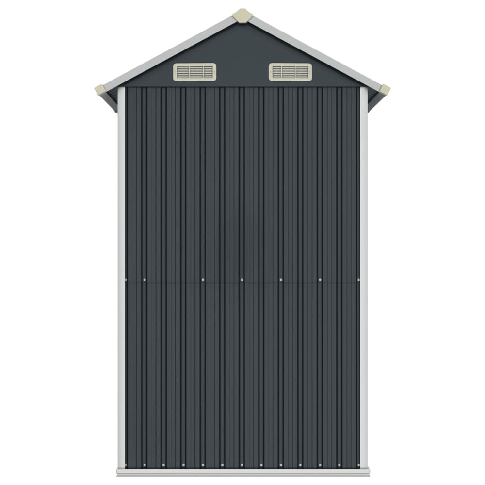 Abri de jardin anthracite 192x152,5x237 cm acier galvanisé