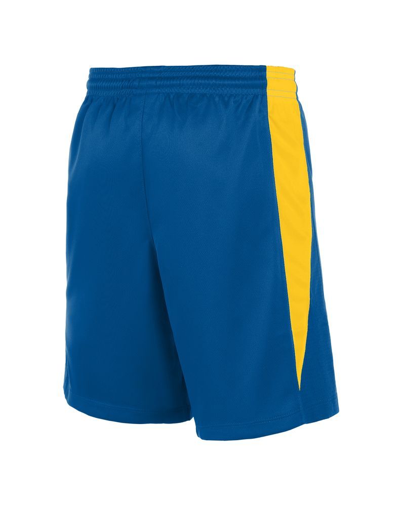 Short de basket Nike Team Bleu Royal & Jaune pour enfant