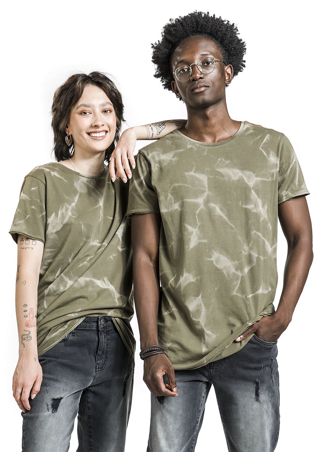 Collection Spéciale EMP X Urban Classics - T-shirt unisexe avec délavage | Collection Spéciale EMP T-Shirt Manches courtes