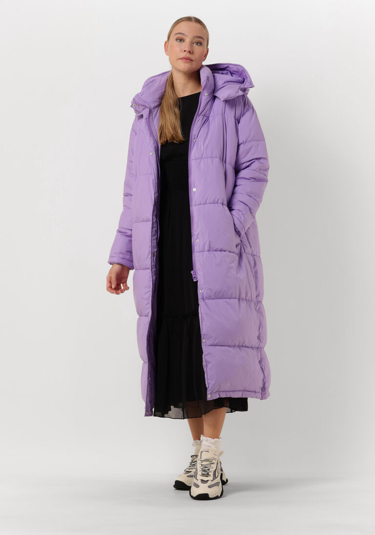 NOTRE-V lila notre-v gewatteerde jas puffer long