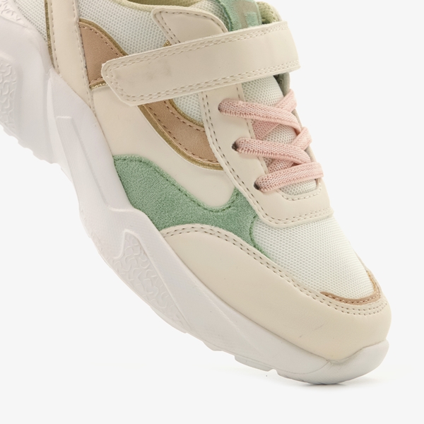 Blue Box cremekleurige meisjes dad sneakers