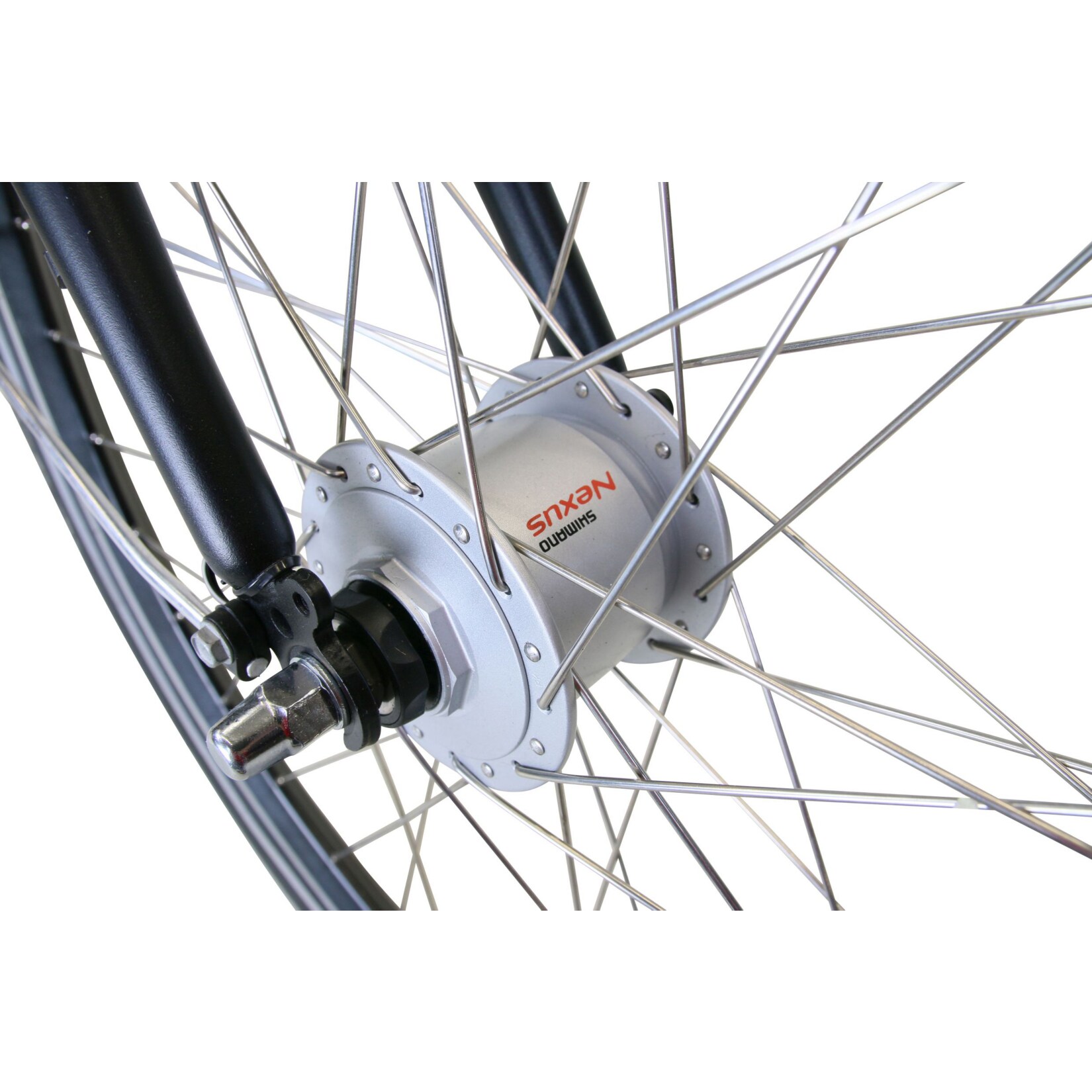 HAWK City Wave Easy Black Damen 26 Zoll , Leichtes Fahrrad 7 Gang Shimano Nabenschaltung, Felgenbremse & Nabendynamo