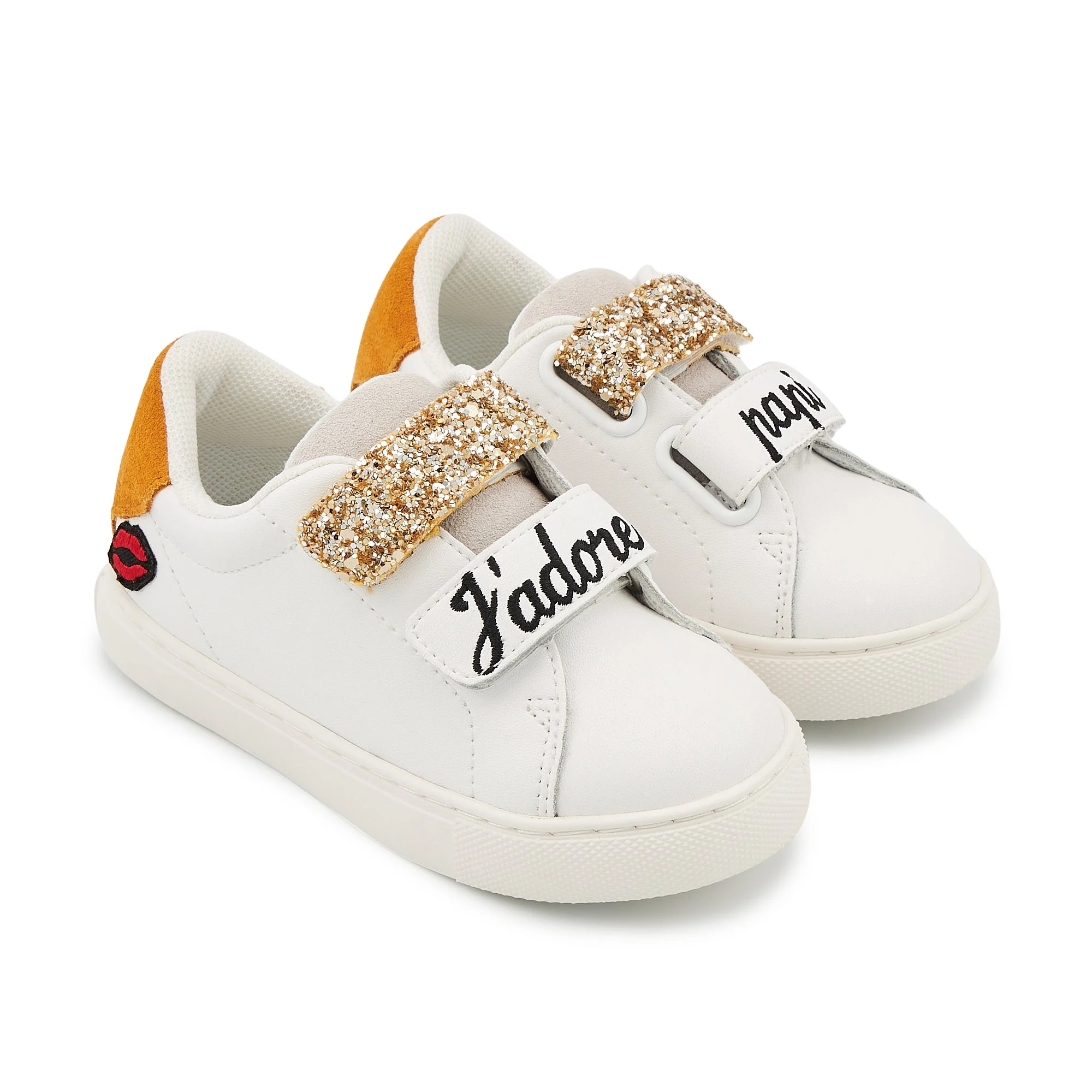 MINI EDITH J'ADORE PAPI - Sneakers en cuir | Blanc