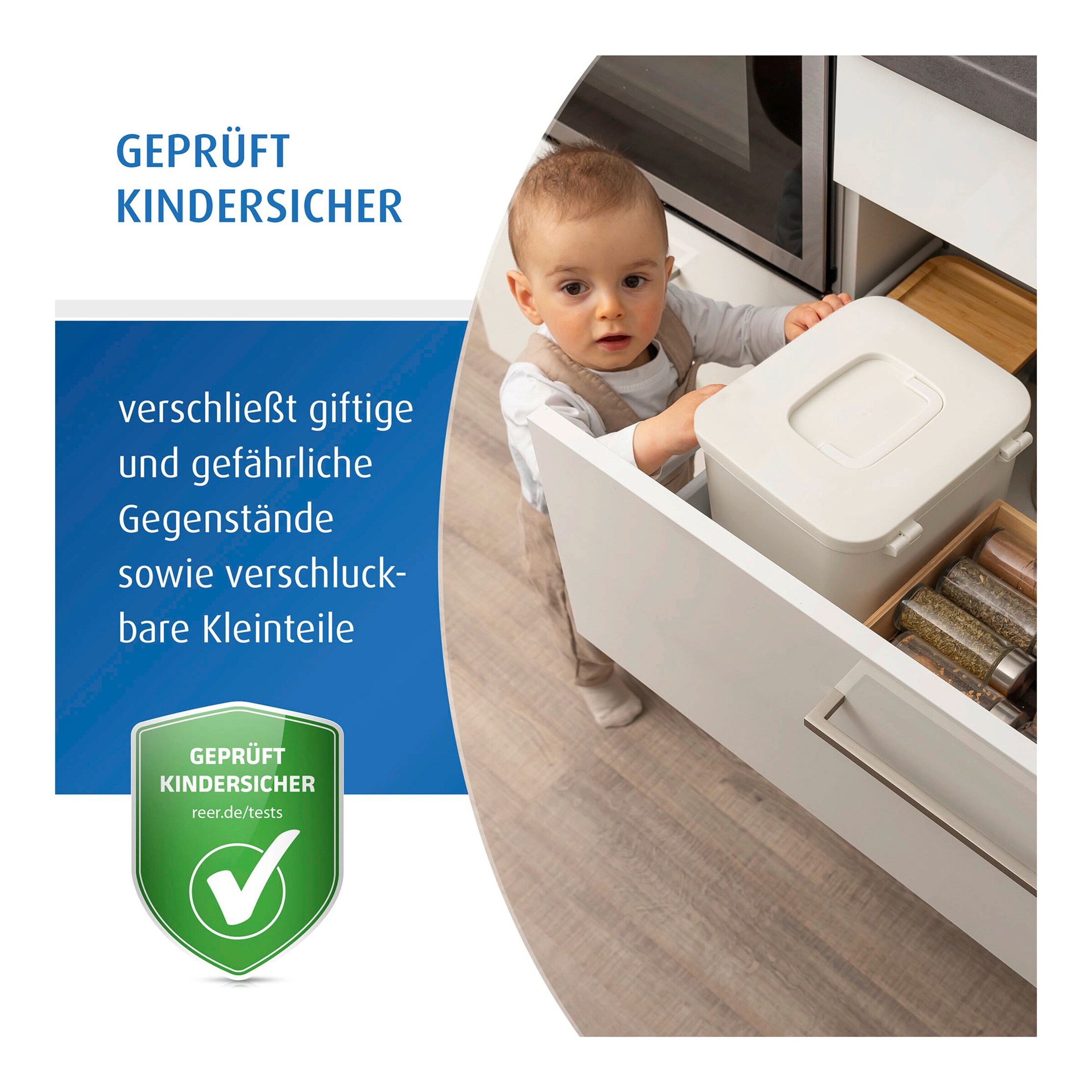 reer SafeContainer kindersichere Aufbewahrungsbox