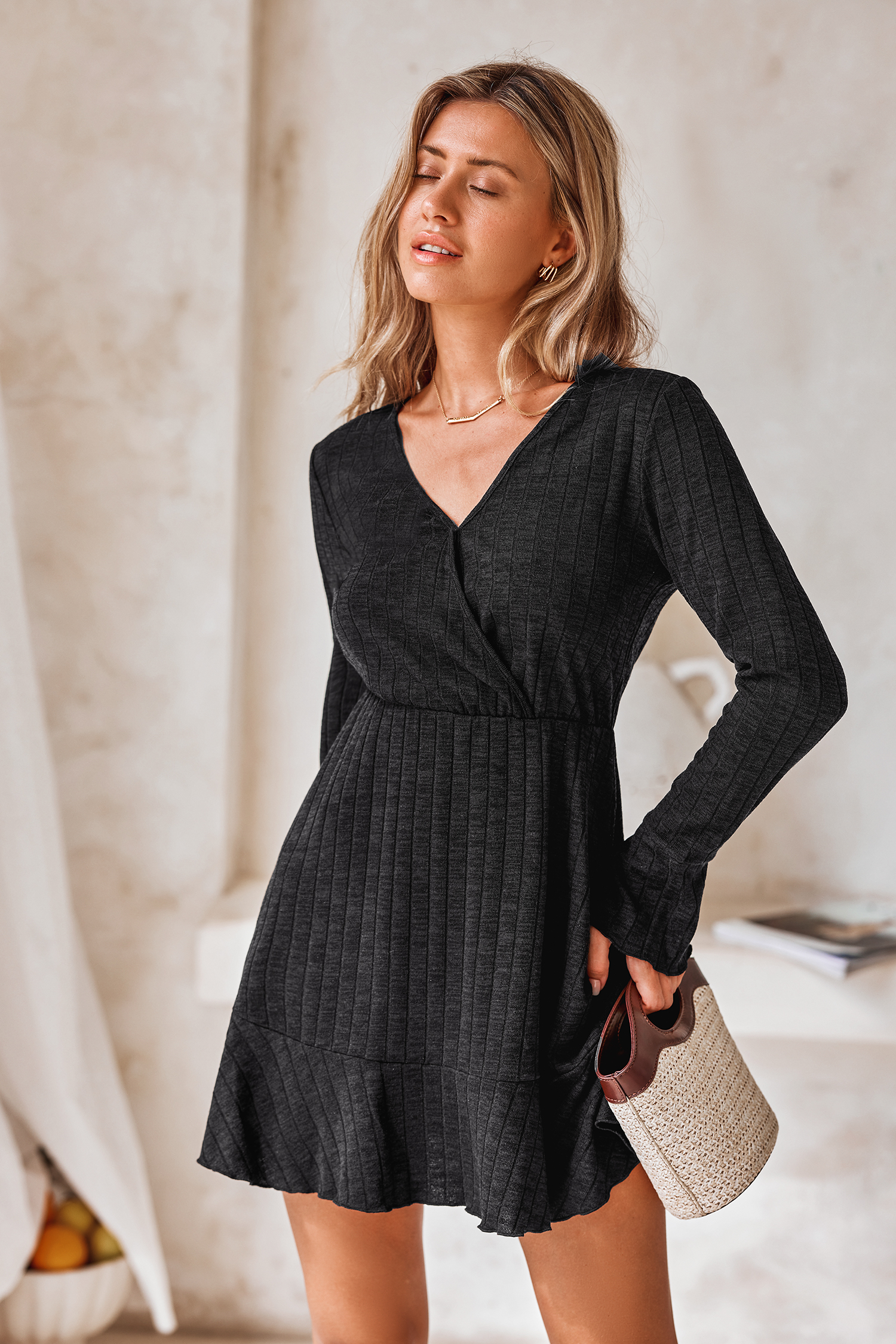 Robe mini noire