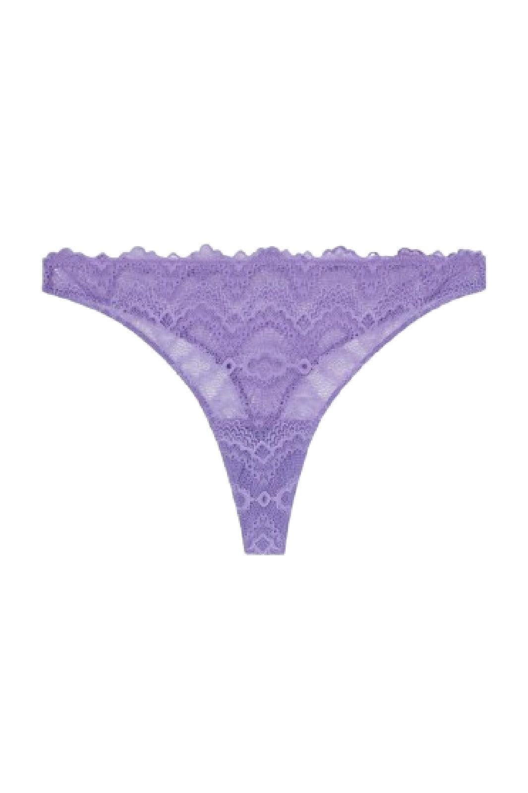 Understatement Underwear Lace Thong electric lilac
