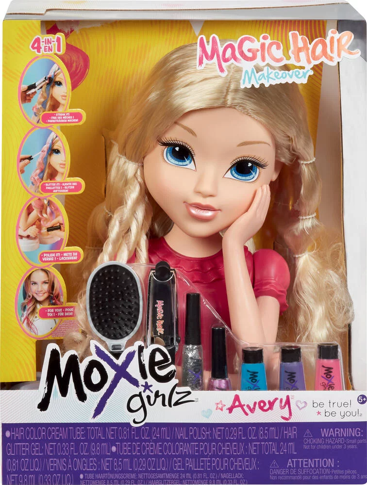 MOXIE  - TETE A COIFFER - MAGIC HAIR TORSO -AVERY