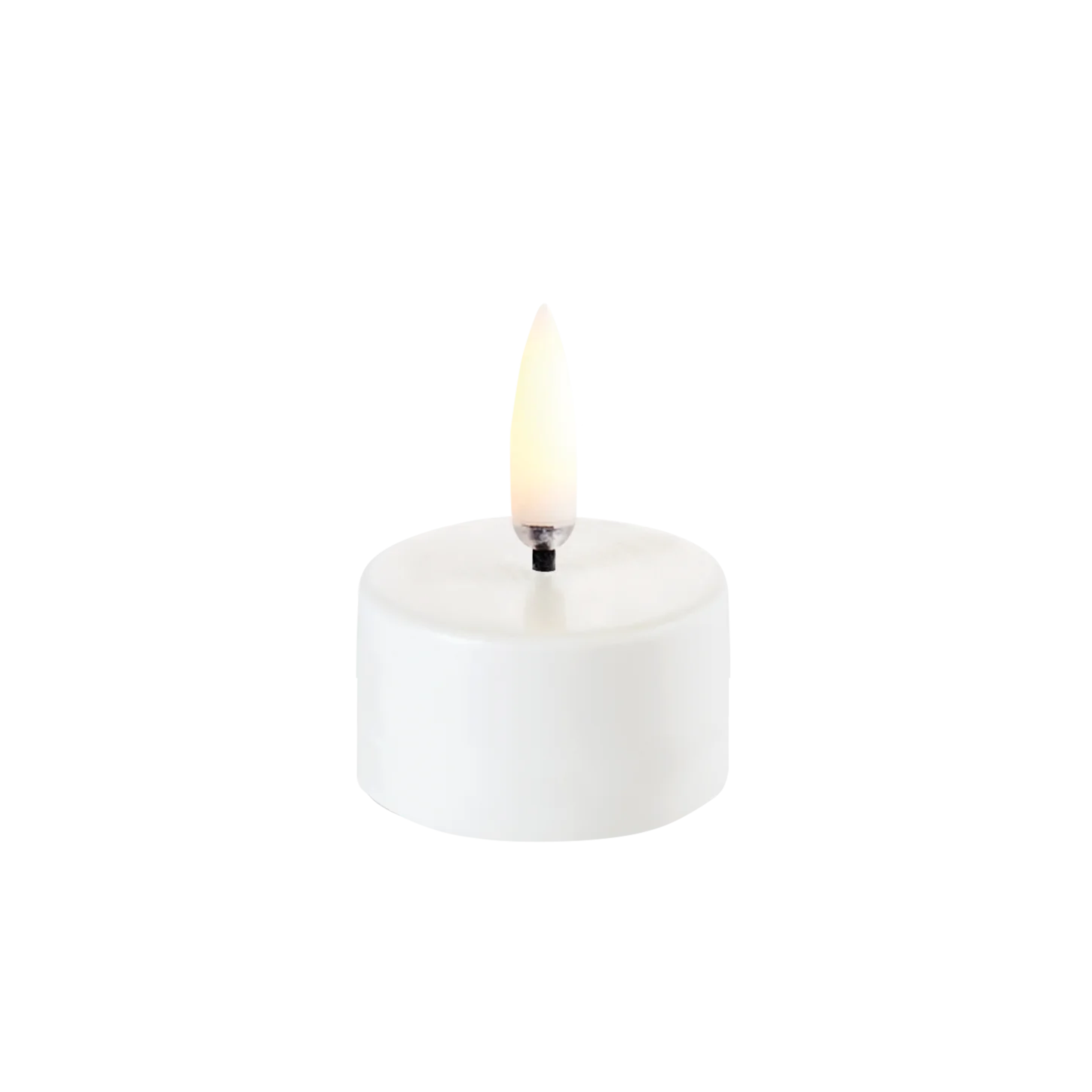Uyuni  LED premium fyrfadslys, Nordic White - Ø4 cm.