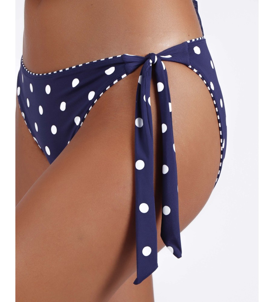 Biquíni Admas Navy Halter Dots