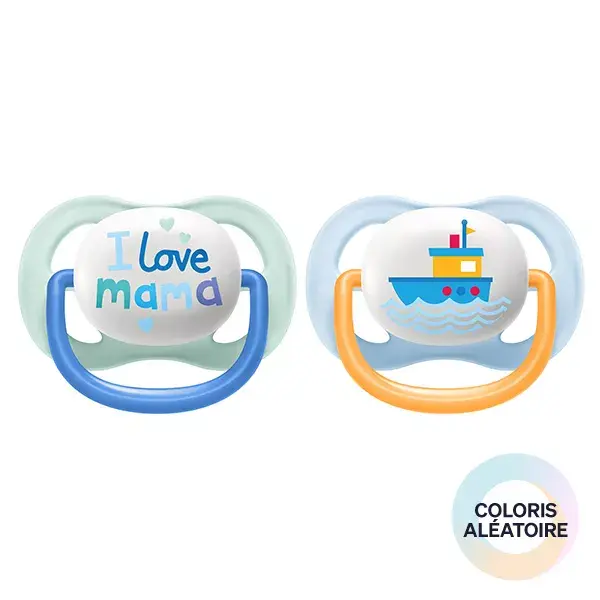 Chupeta Avent Ultra Air Unissex 0-6 meses Love Mama - Pacote com 2