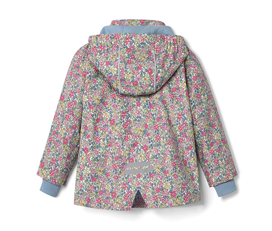 Kinder-Regenjacke, Blumen-Alloverprint