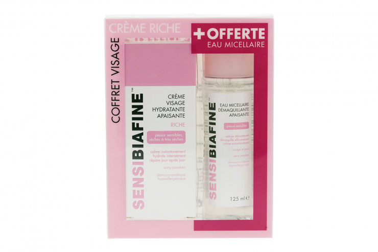 Crème Hydra visage riche + eau micellaire