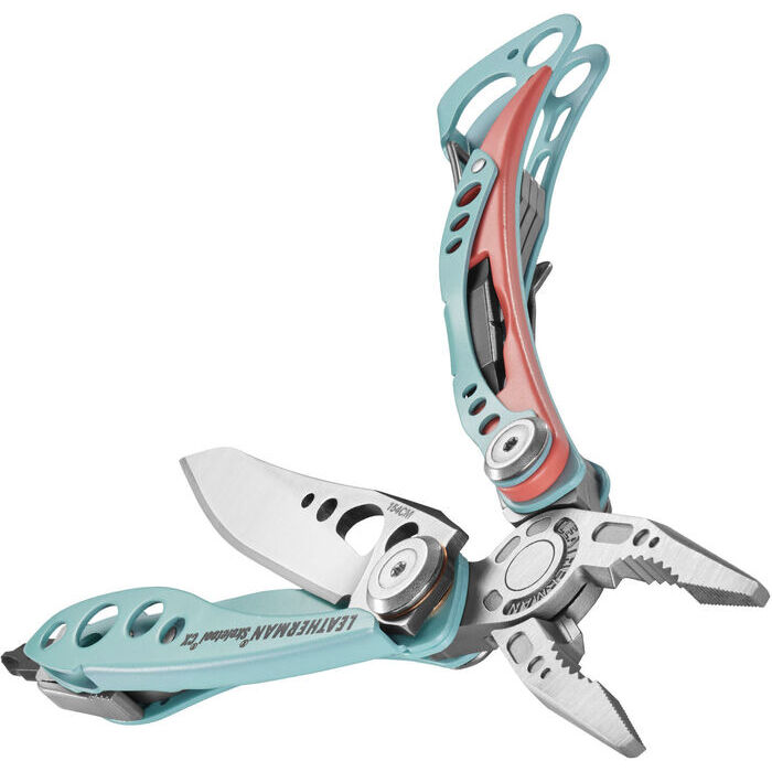 Leatherman Skeletool CX Paradise BL<br>Lett og liten med de viktigste 7 verktøyene