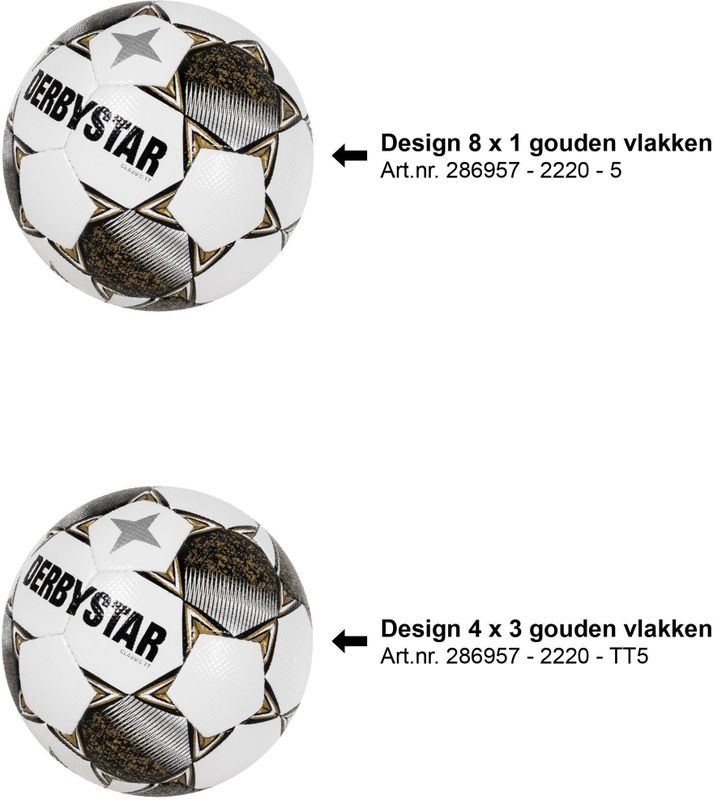 DERBYSTAR - Derbystar Classic TT II - Voetbal - Wit-Multicolour