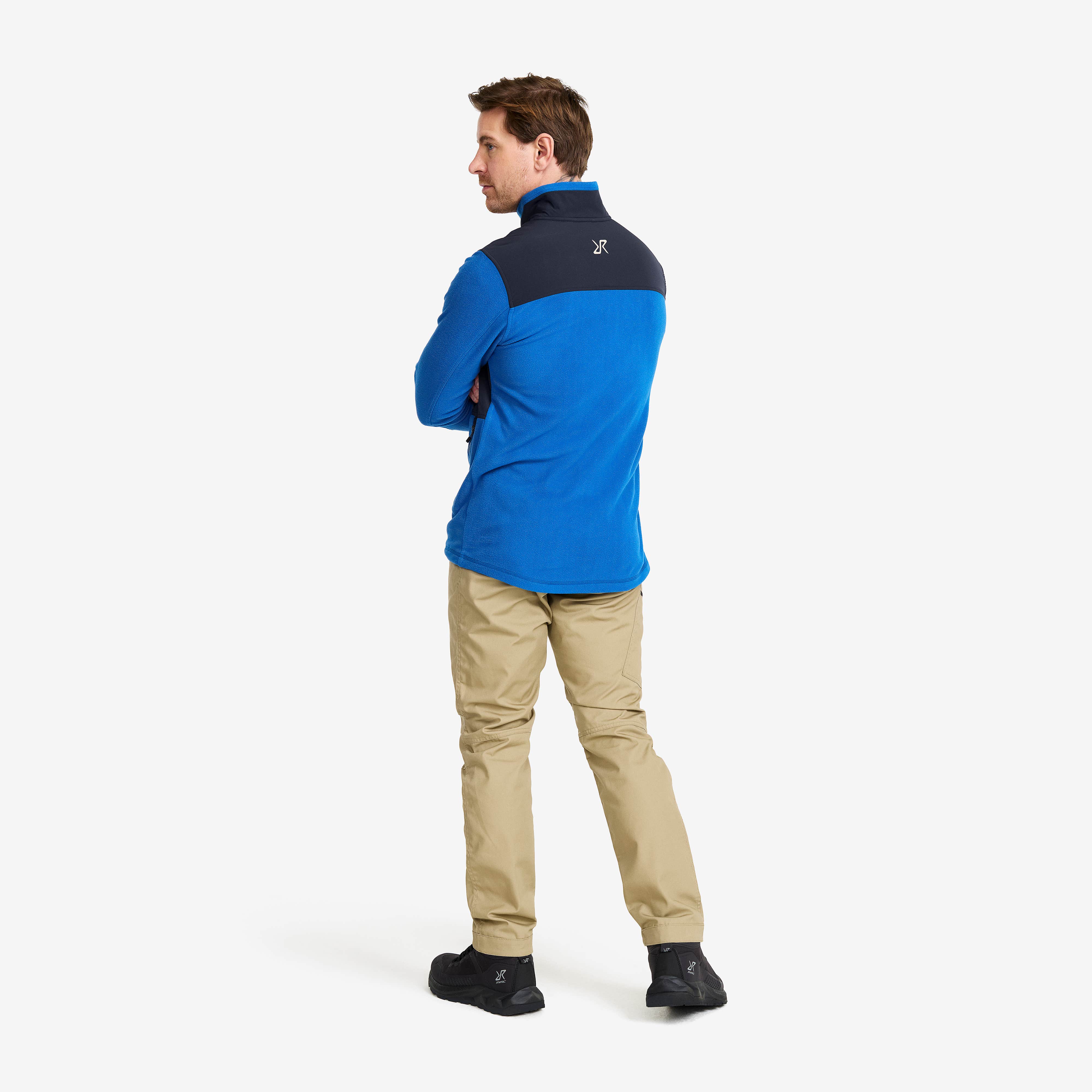 River Hybrid Fleece Herre Classic Blue
