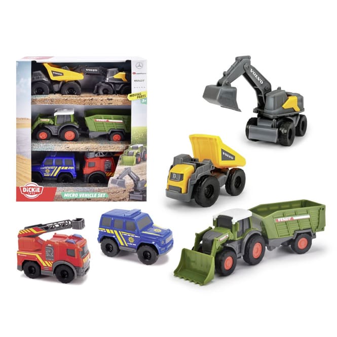 Dickie - Micro Vehicle Set - 5er Fahrzeugset
