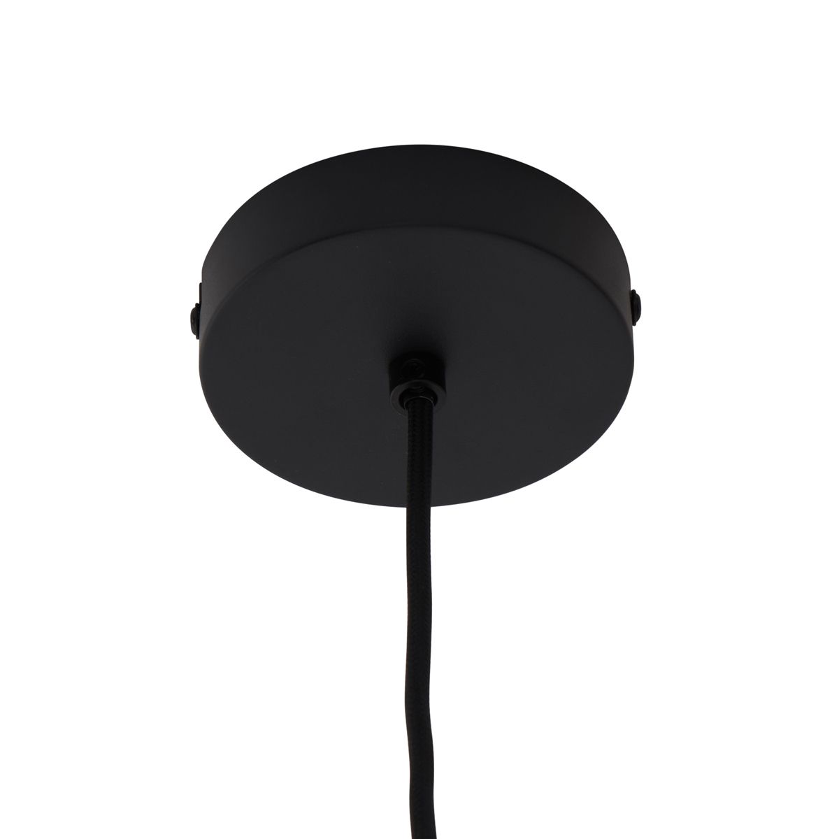 Retro hanglamp zwart met brons glas - Bizle