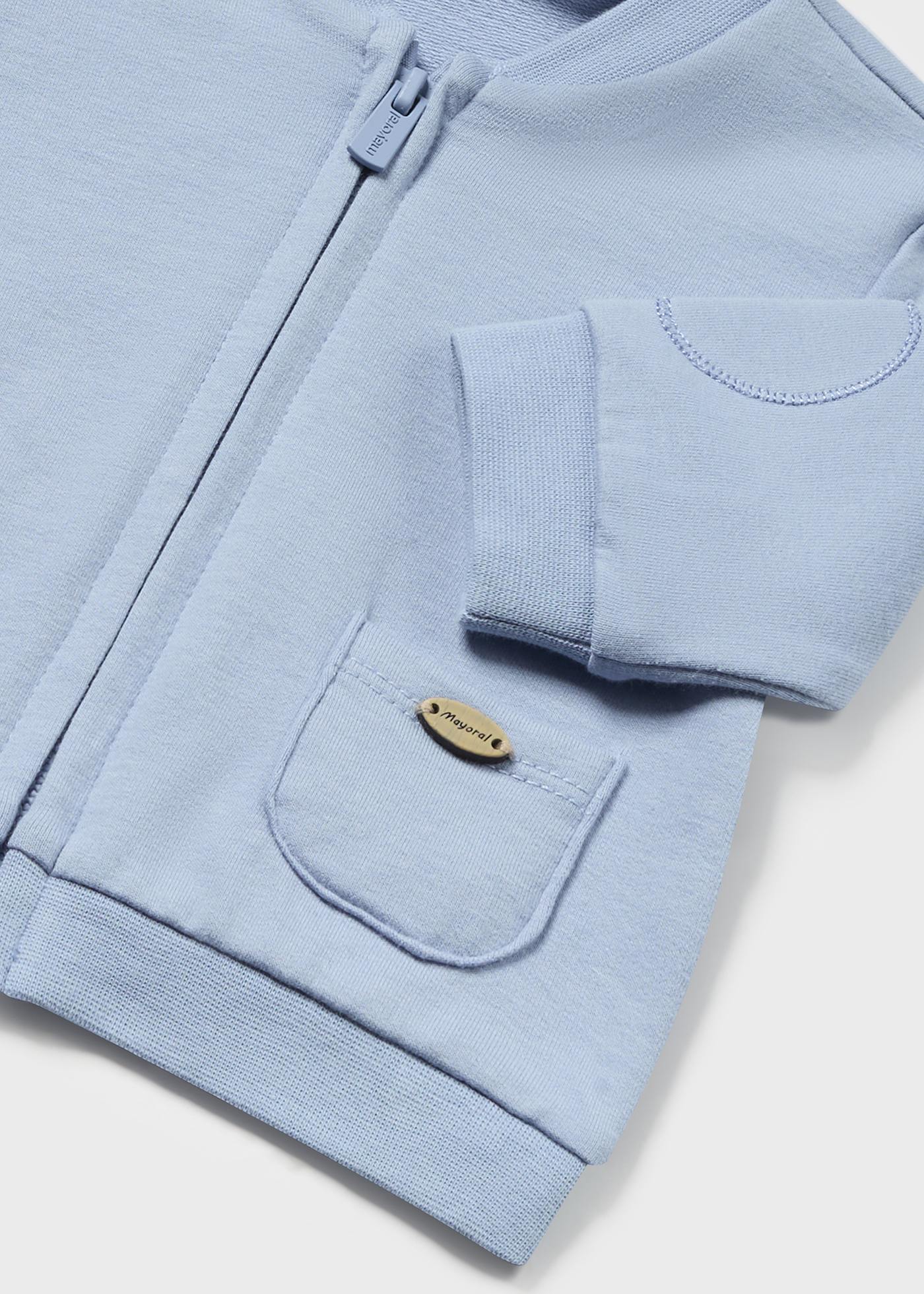 Conjunto de moletom Better Cotton Niagara de 3 peças para recém-nascidos.