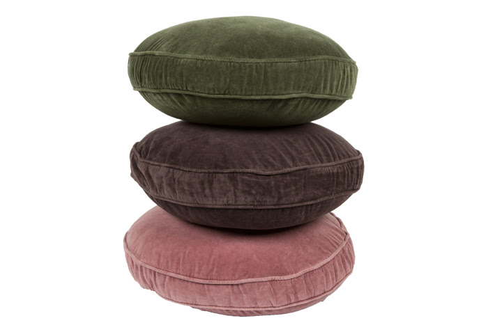 Kussen Emma Kussen rond Green Moss 40 cm