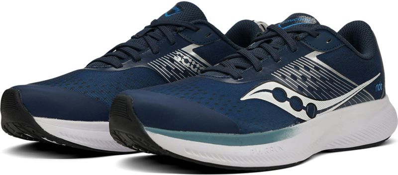 Saucony Ride KDZ - Hardloopschoenen - Kinderen - Zwart - Mesh
