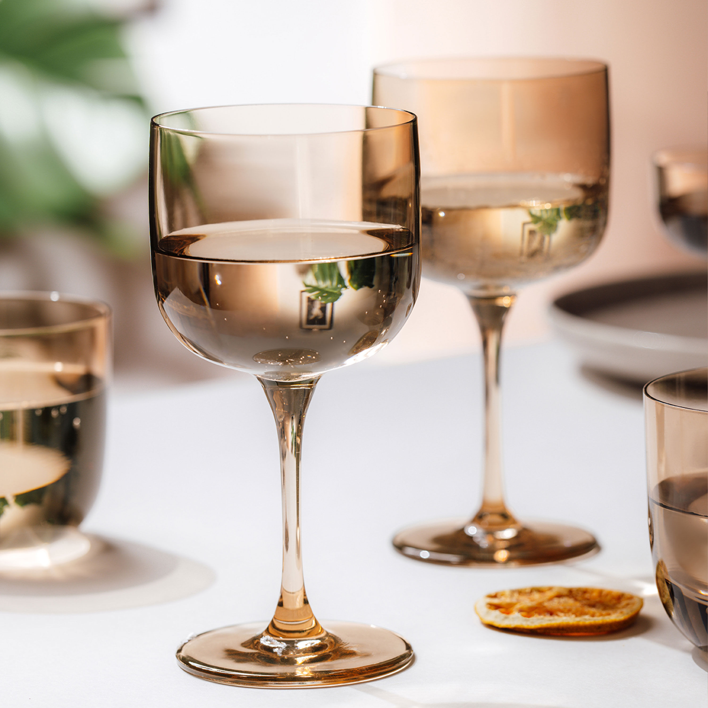 Like Glass Wine glass Brown, 6.8 oz, crystal glass