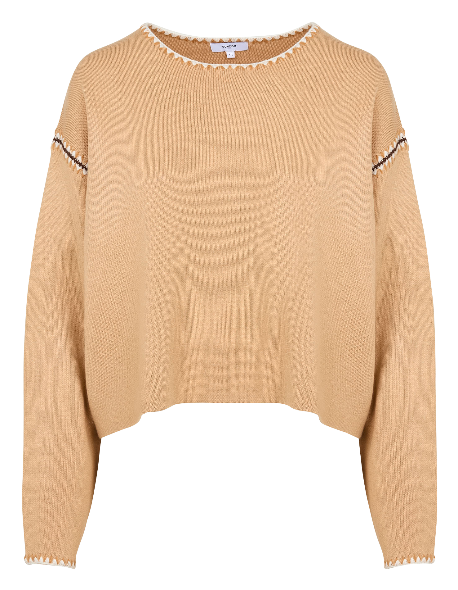 PERATOL - Pull col rond | Beige