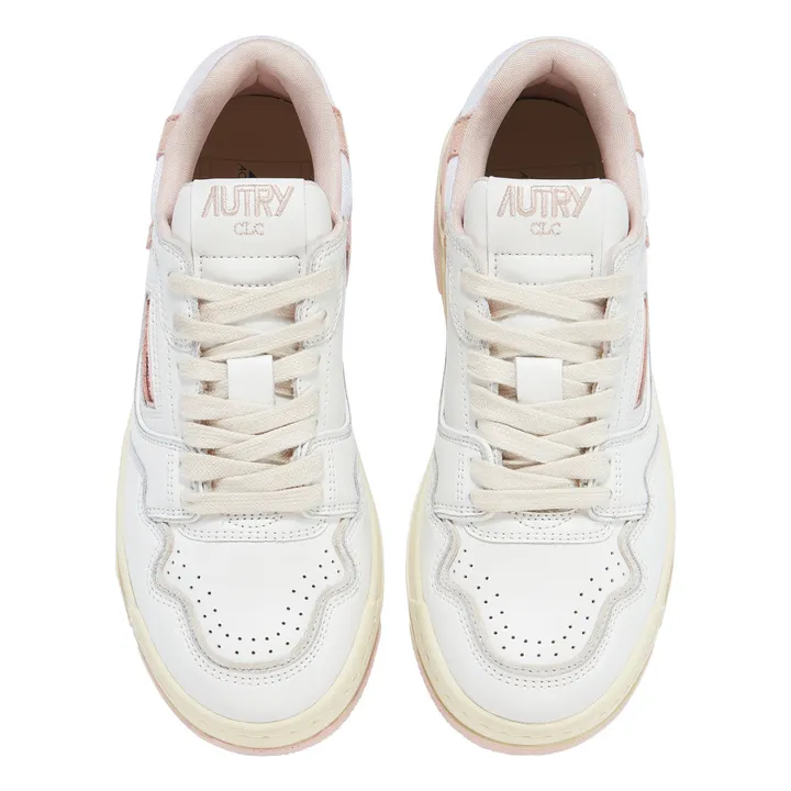 Autry Baskets CLC Low Cuir Bicolore | Rose pâle
