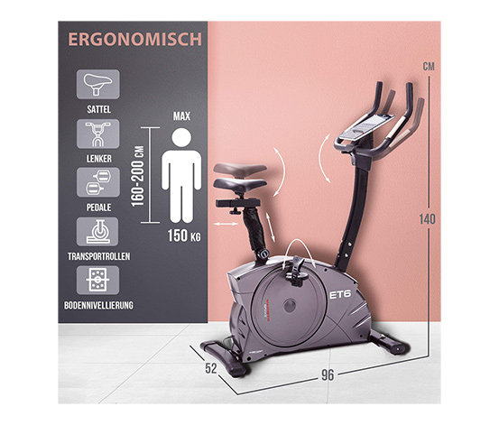 Christopeit Sport Heimtrainer Ergometer »ET 6«