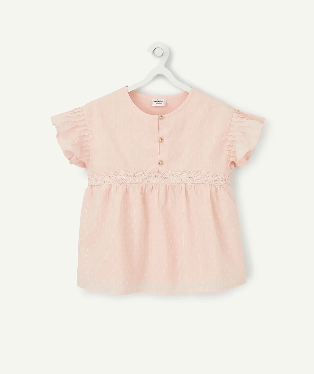 LA CHEMISE CORAIL À MOTIFS EN RELIEF