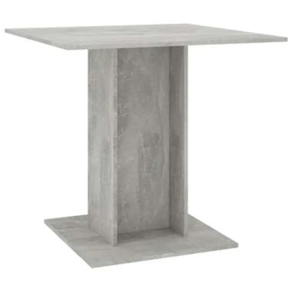 vidaXL - Eettafel - Grijs - Bewerkt hout