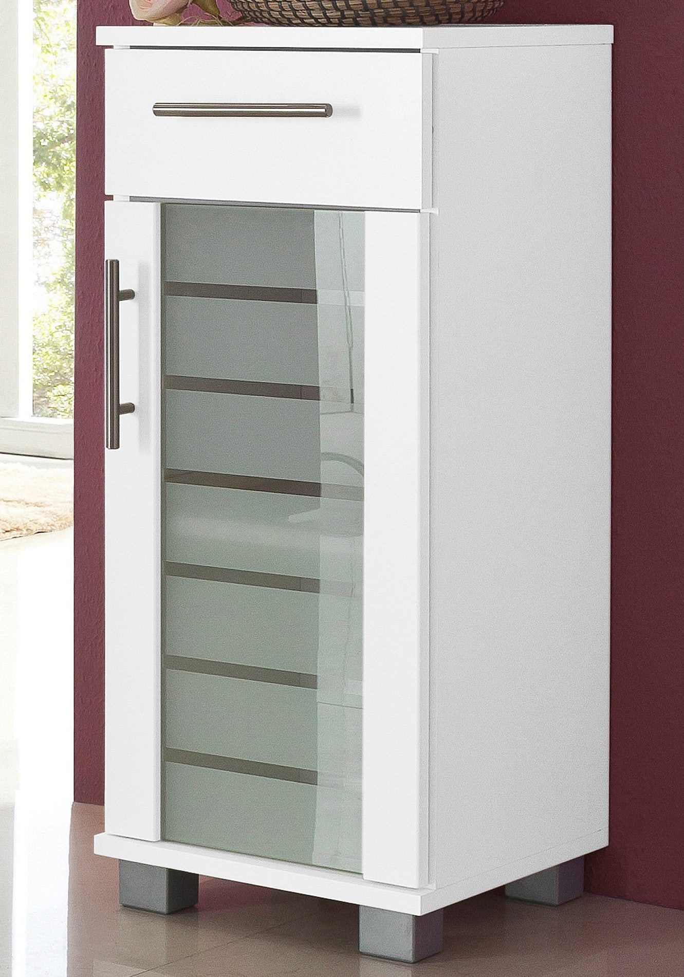Schildmeyer Unterschrank »Nikosia« Breite 30 cm, mit Glastür, 1 Schublade, MDF-Fronten, Metallgriffe