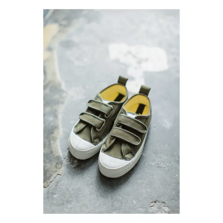 Novesta Baskets Scratchs Vegan | Vert kaki