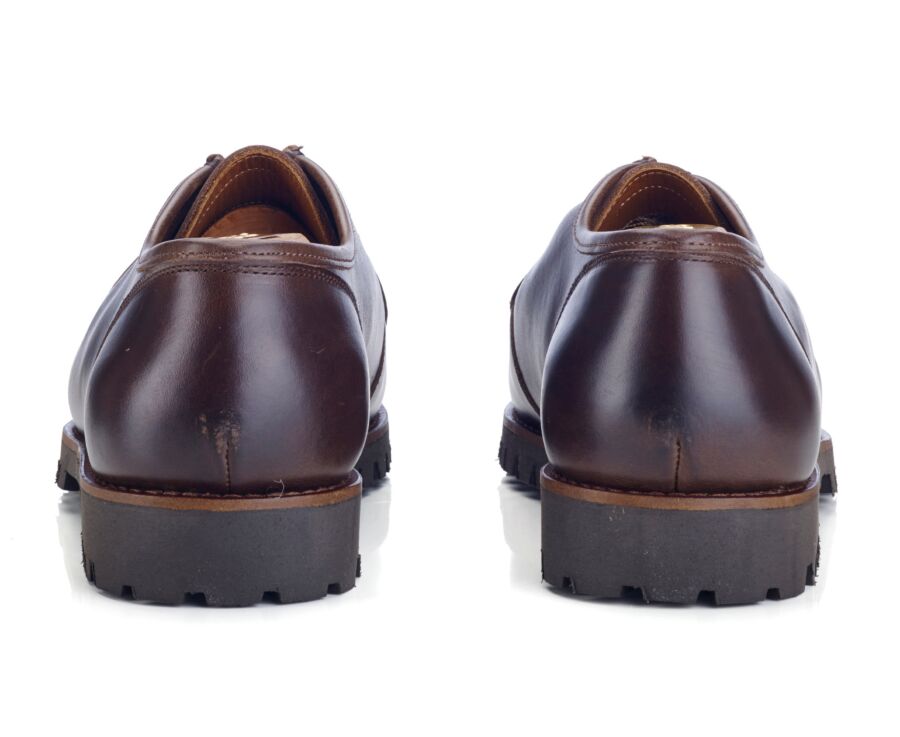 Derbies homme Marron semelle gomme crantée - COLNEY GOMME