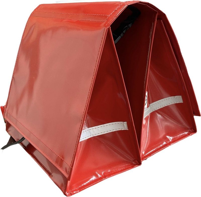 Du Baj - Budget L - Dubbele Fietstas - Rood - 45 l
