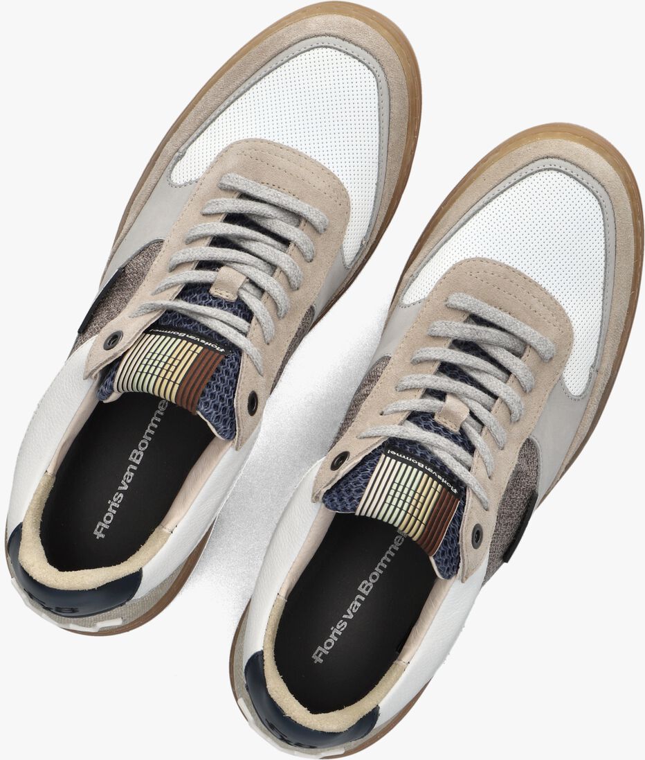 beige floris van bommel lage sneakers sfm-10143 de kupster