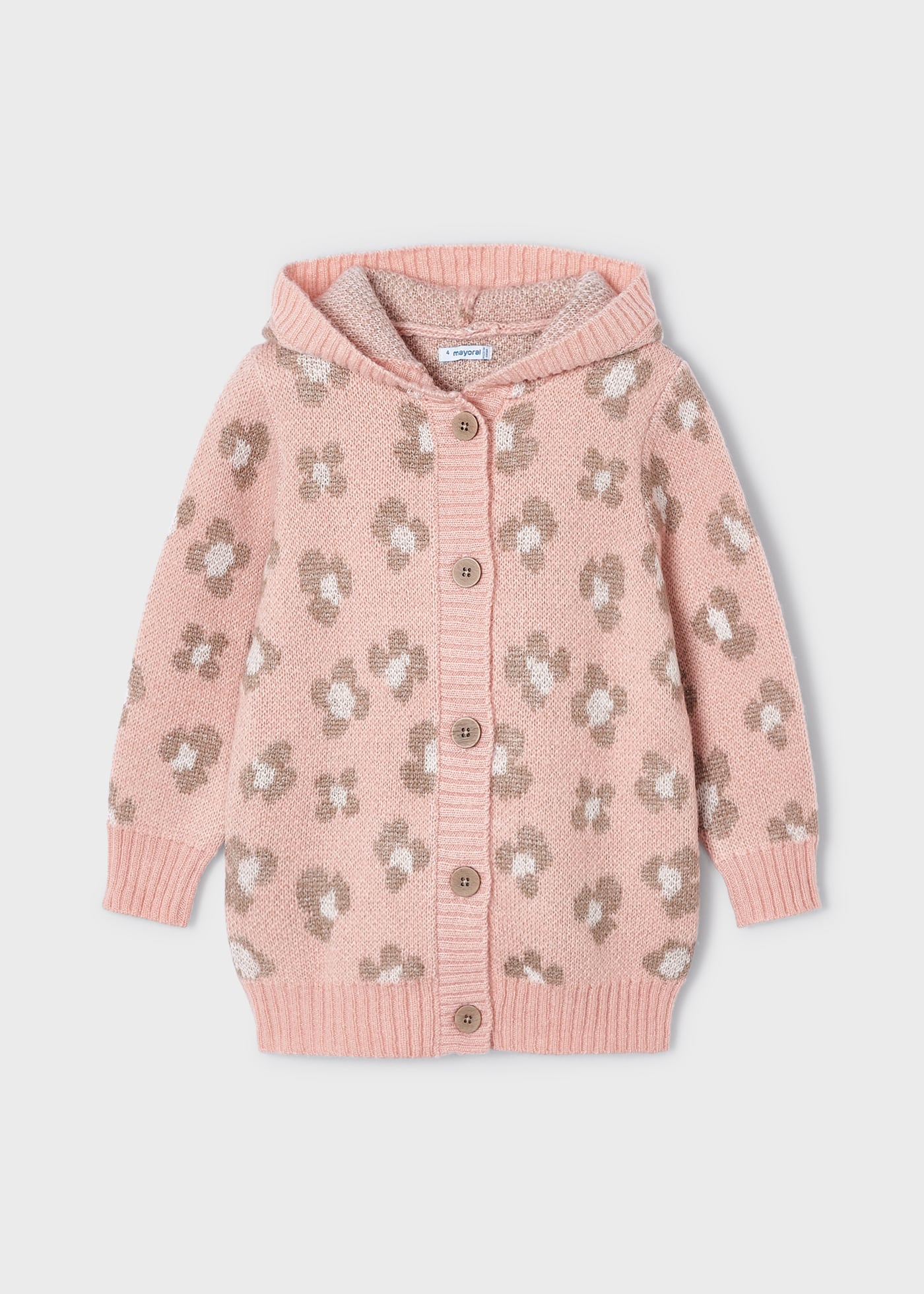 Cardigã jacquard para menina