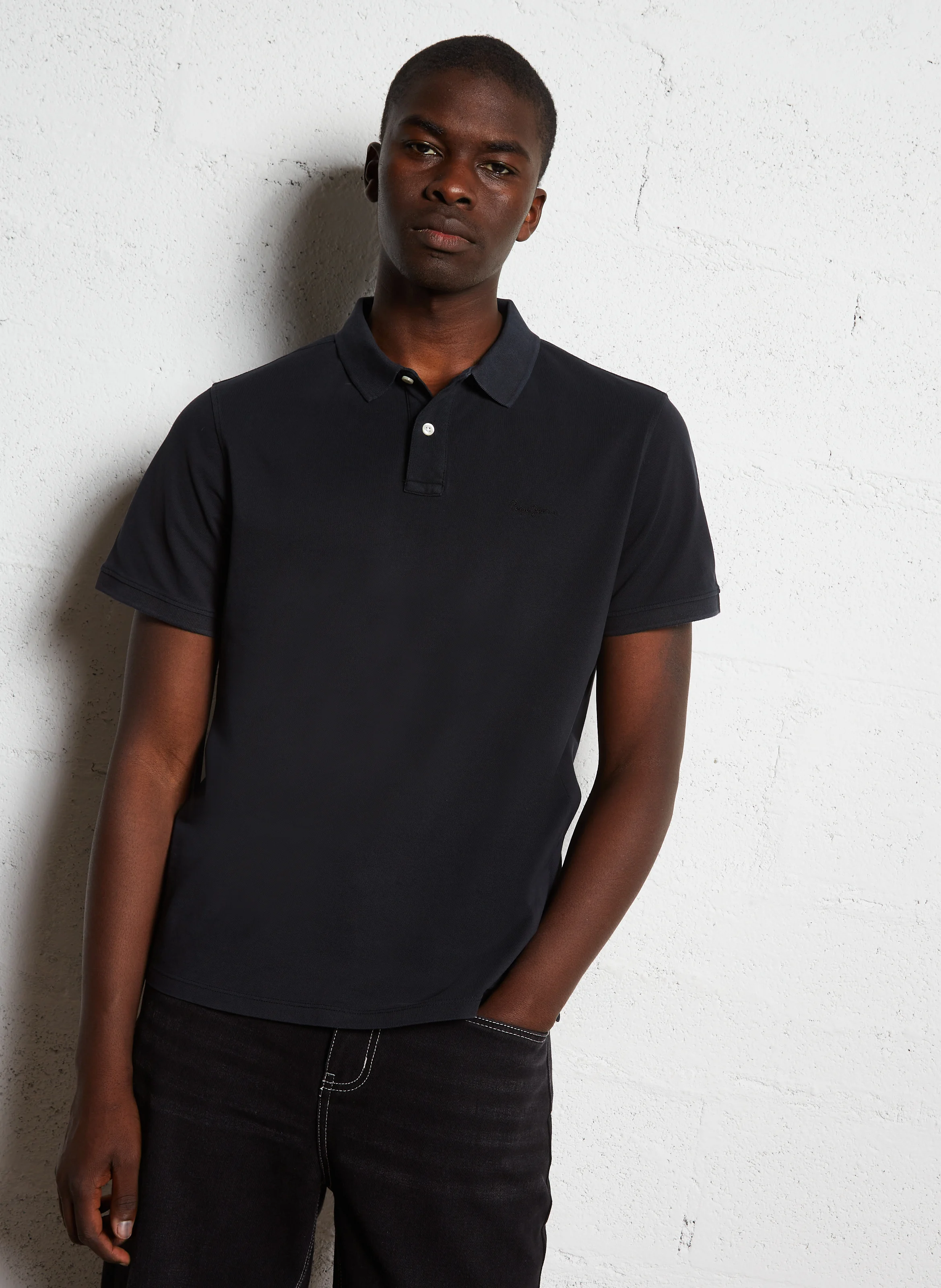 NEW OLIVER GD - Polo regular-fit en coton | Noir