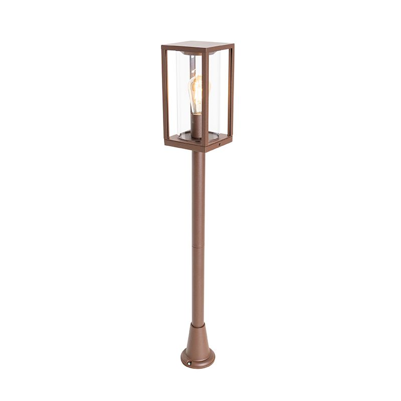 Industriële staande buitenlamp roestbruin 100 cm IP44 - Charlois